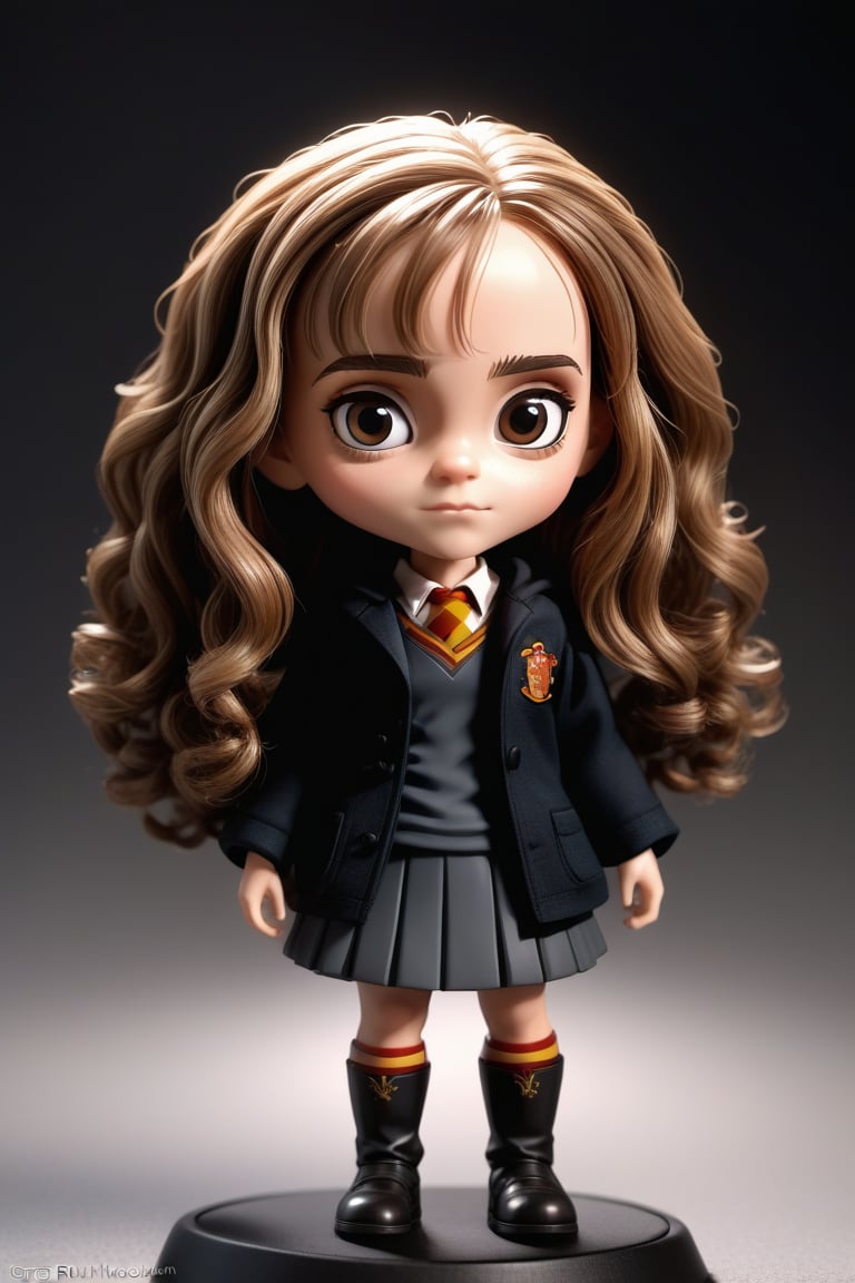 hermione granger, very cute tiny, rim lighting, adorable big eyes, small, By greg rutkowski, chibi, Perfect lighting, Sharp focus