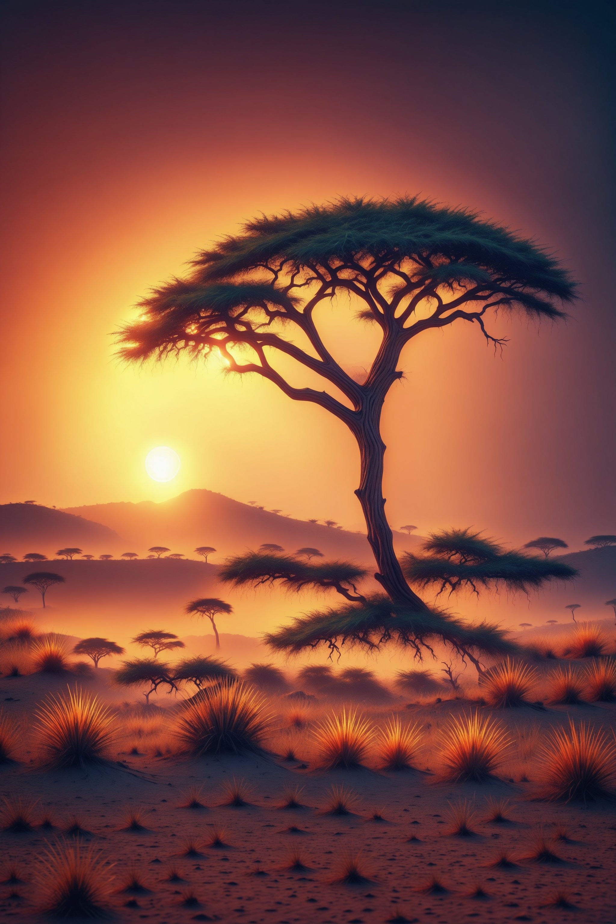 Cool savanna phone wallpapers, HDR, 8k, professional photography