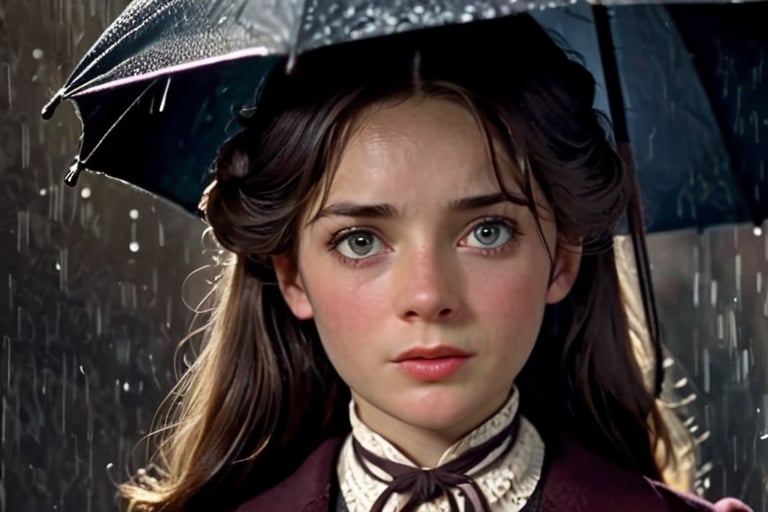 It's raining heavily late at night, the path was full of mud, and the wind was biting.

At the end of the 19th century,20yo, the female detective Sherlock Holmes was handsome and beautiful ,thoughtful, full of sense of humor, gentlemanly, graceful, full of mystery, 1girl,big breasts,beautiful face and eyes.

Holmes saw through the escape route of the criminal group and led a group of police officers to appear.

late 19th century,1girl,many police officers in the background.medium long shot.
