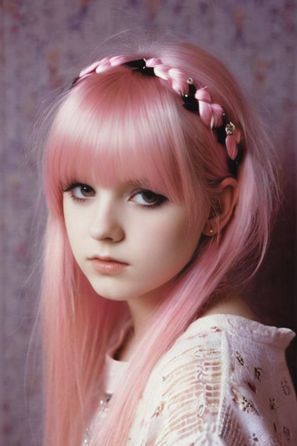 Emo girl by David Hamilton 
Black pink sweeter 