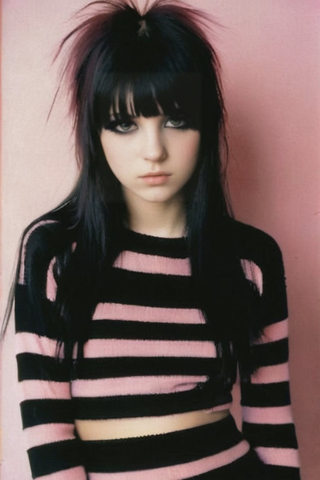 Emo girl by David Hamilton 
Black pink sweeter 