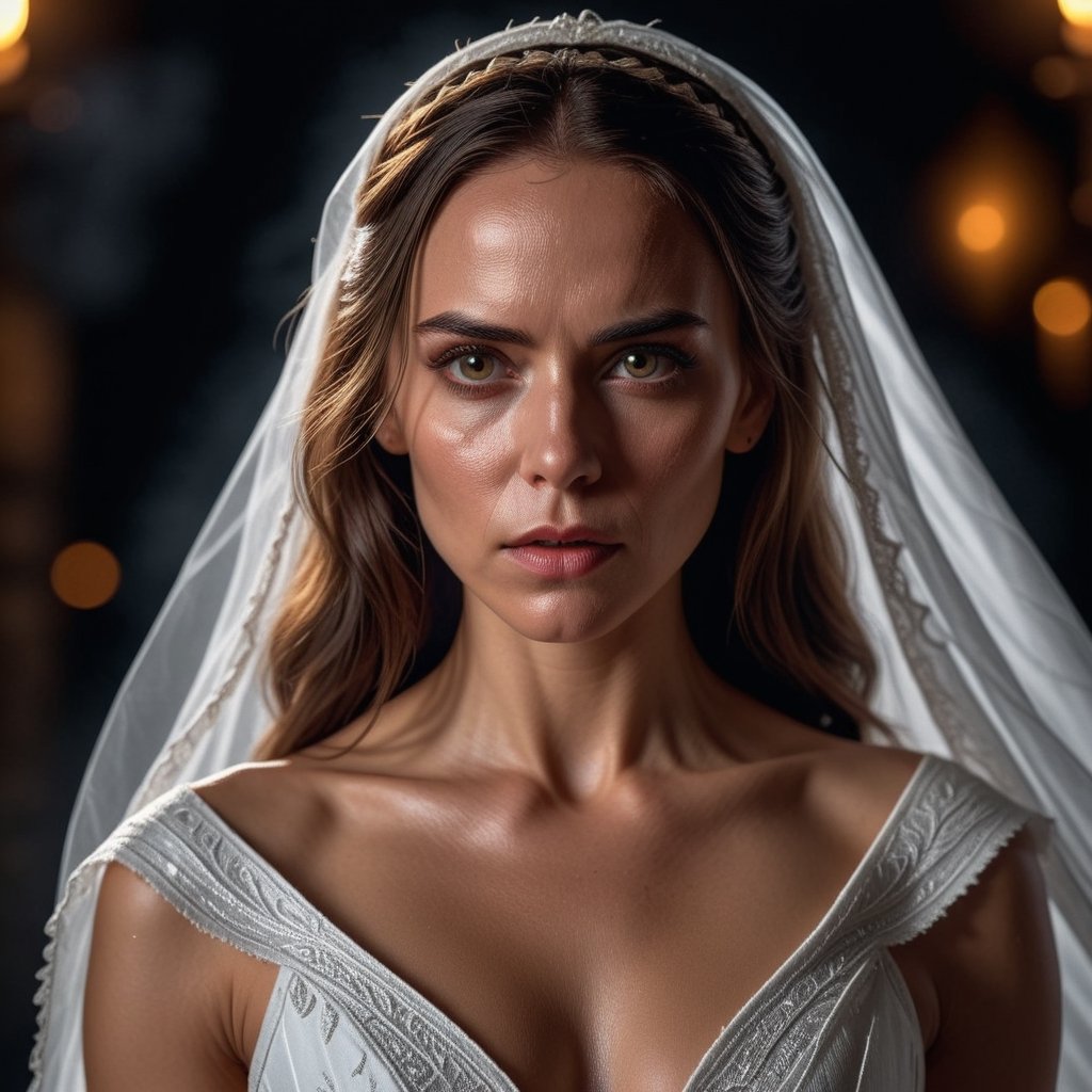 8k close-up portrait, La Sayona, Vengeful spirt, long white dress, highly detailed dramatic lighting, dark night in the background, ultra-realistic,<lora:659095807385103906:1.0>