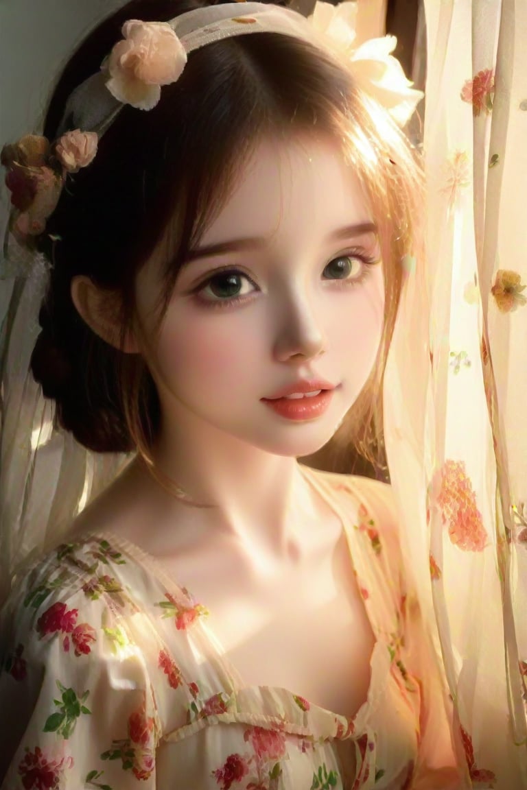 (extreme close up:1.4), (face focus:1.4),(side face:1.4)),(1girl surrounded by soft_light:1.4), (backlighting:1.4), (lighting),(flowing fabric:1.3), ((Floral_summer_dress:1.4),(Straw_hat:1.3)),
(masterpiece), realistic, HDR, highly detailed, 8k, raw photo,
ambient occlusion, natural, harmonious composition, warm tones, fine art photography,