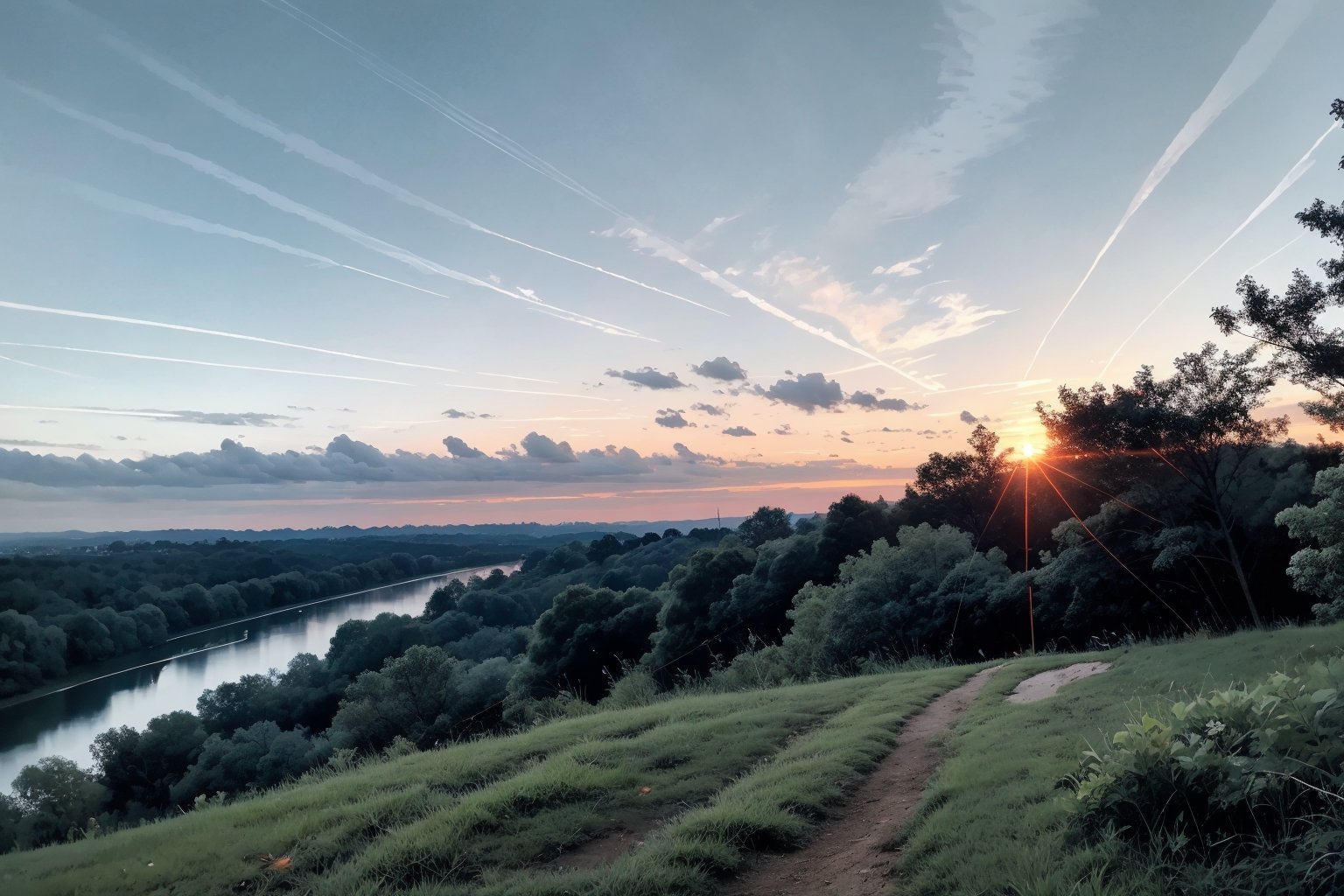 morning time sky and the nature is so amazing