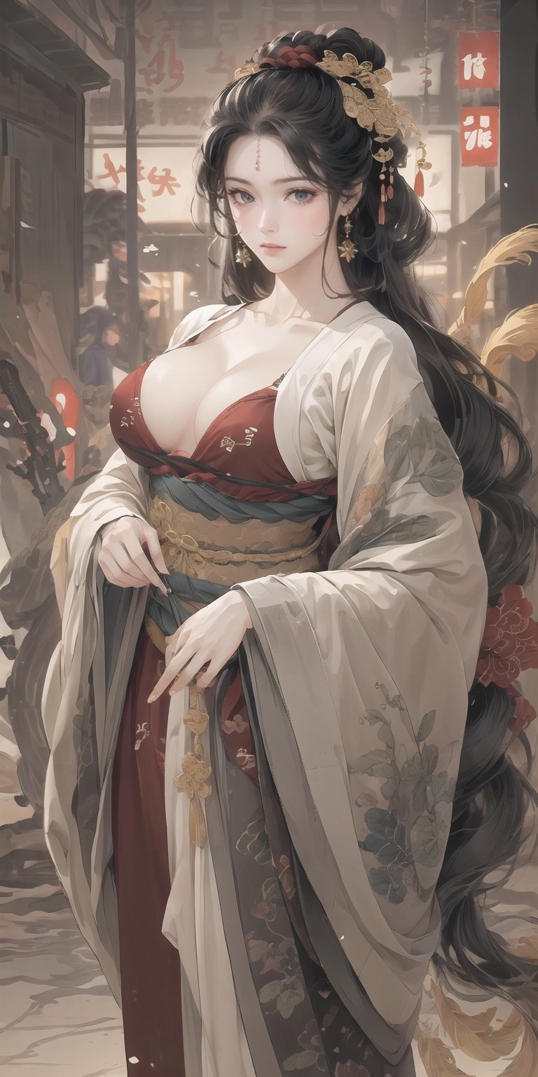 (best quality, highres:1.2), ultra-detailed, realistic, Karla Kure (Kengan Ashura), origin, bikini, 1 girl, yellow eyes, black eyelids, dark long purple hair, solo, tokyo at the background, looking at the viewer, masterpiece, illustration,(HypHarem:1.3),(Fu xuan:1.3)