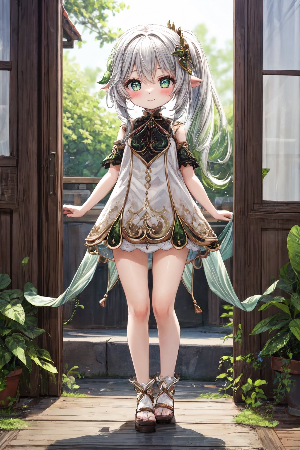 nahida, loli, standing, high_resolution, :), masterpiece, full_body