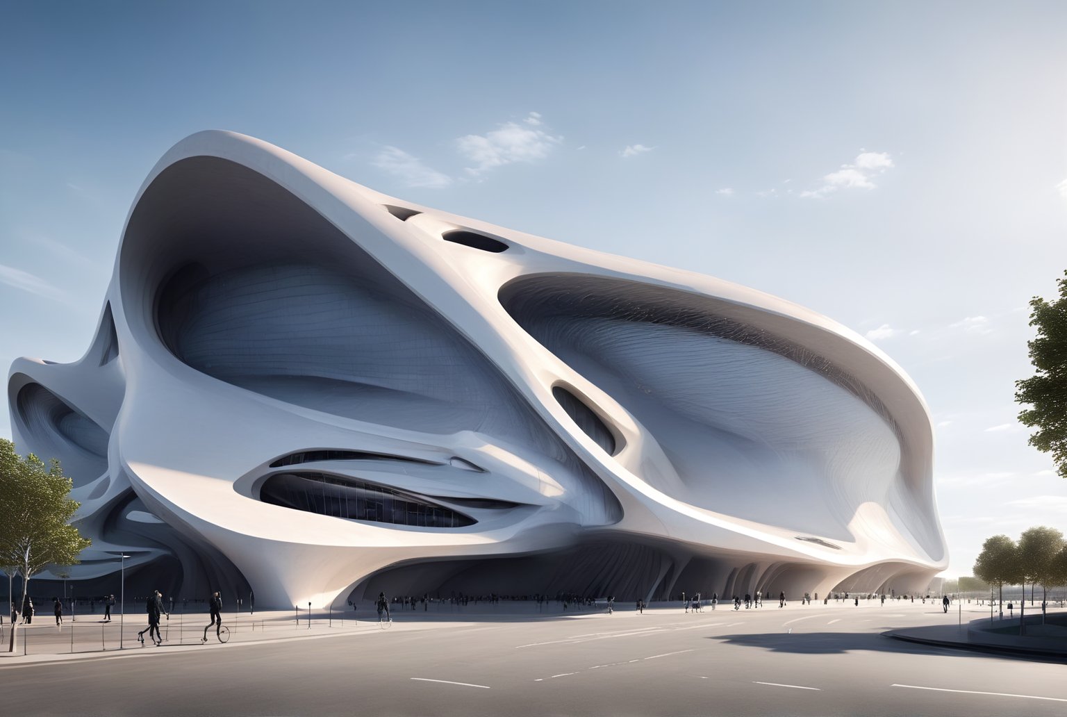 high resolution,MAD Architects,MAD's Curved,succinct,Nordic style,theatre,stadium,Like running water,mobility,zaha style,