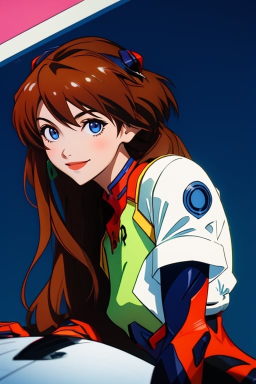 gitr1,Asuka_Neon Genesis Evangelion ,skirtm,Smile, long hair