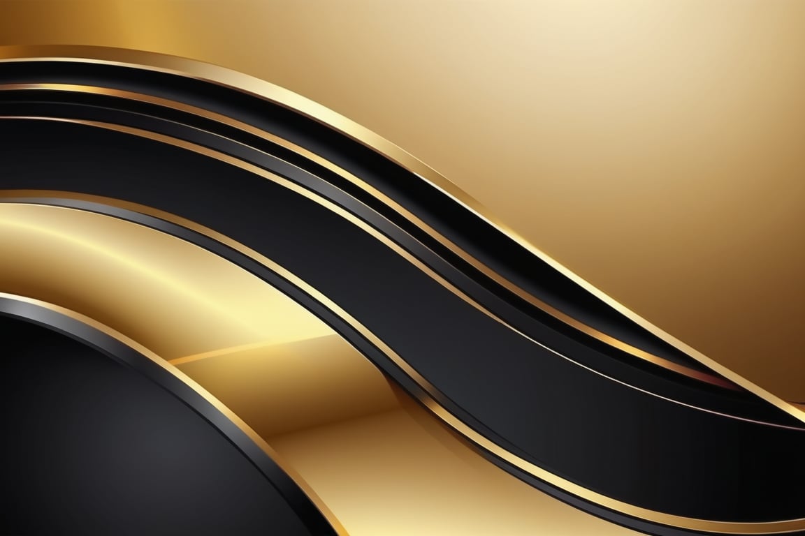 futuristic background of gold and black combination with gradient