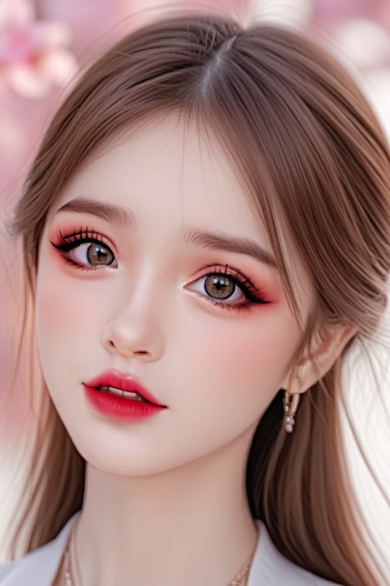 (8K, original photo, Reality:1.25) ,( Lip Gloss, eyelash, Glossy, shiny skin, best quality, Ultra-high resolution, Depth of Field, Chromatic Aberration, Corrosive, Wide-angle light, Natural shadows,   Idol)make up,pretty cute doll,Canthus drop,big eye,Thai, Vietnamese,