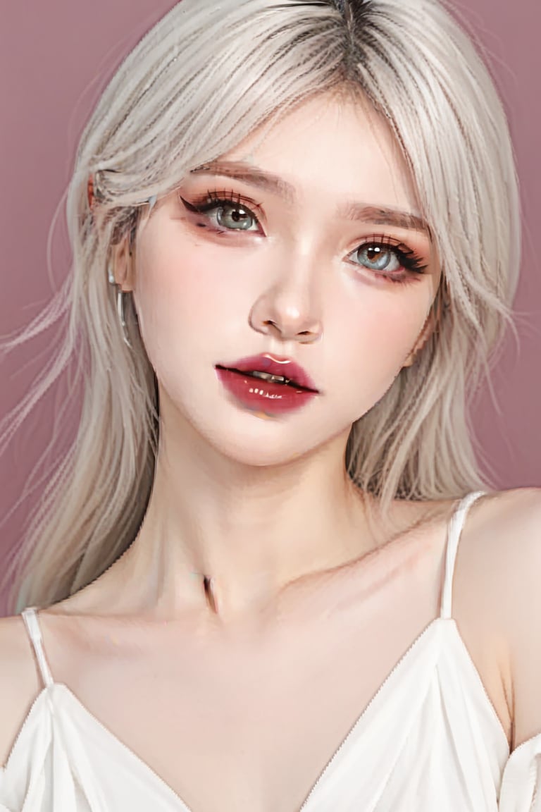 (8K, original photo, Reality:1.25) ,( Lip Gloss, eyelash, Glossy, shiny skin, best quality, Ultra-high resolution, Depth of Field, Chromatic Aberration, Corrosive, Wide-angle light, Natural shadows,   Idol)