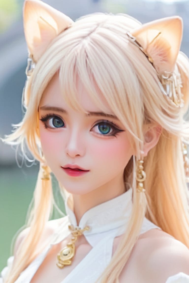 hd,shine light,magic God of times girl, cat ears, holding a mechanical watch in her hand,Double eyelids,make up,Thai, Vietnamese,腐团儿,cosplay,coser,小柔seeu,bust shot,shiny pantyhose,bjd doll,桥本ありな ,