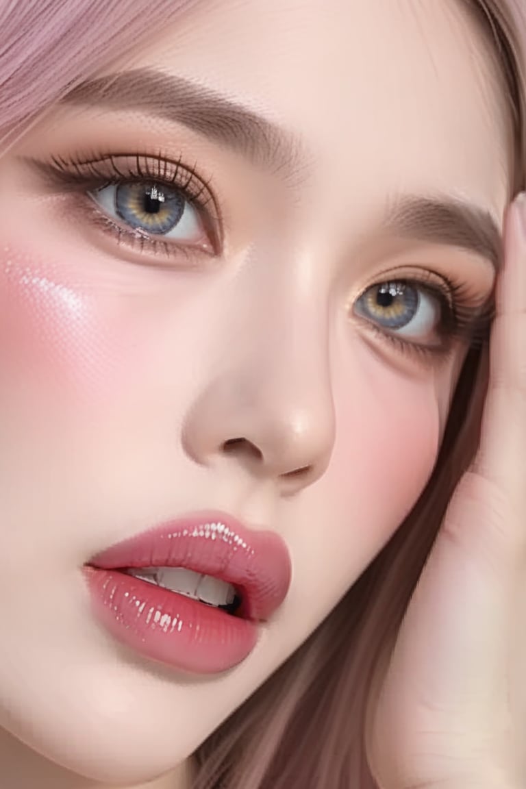 (8K, original photo, Reality:1.25) ,( Lip Gloss, eyelash, Glossy, shiny skin, best quality, Ultra-high resolution, Depth of Field, Chromatic Aberration, Corrosive, Wide-angle light, Natural shadows,   Idol)