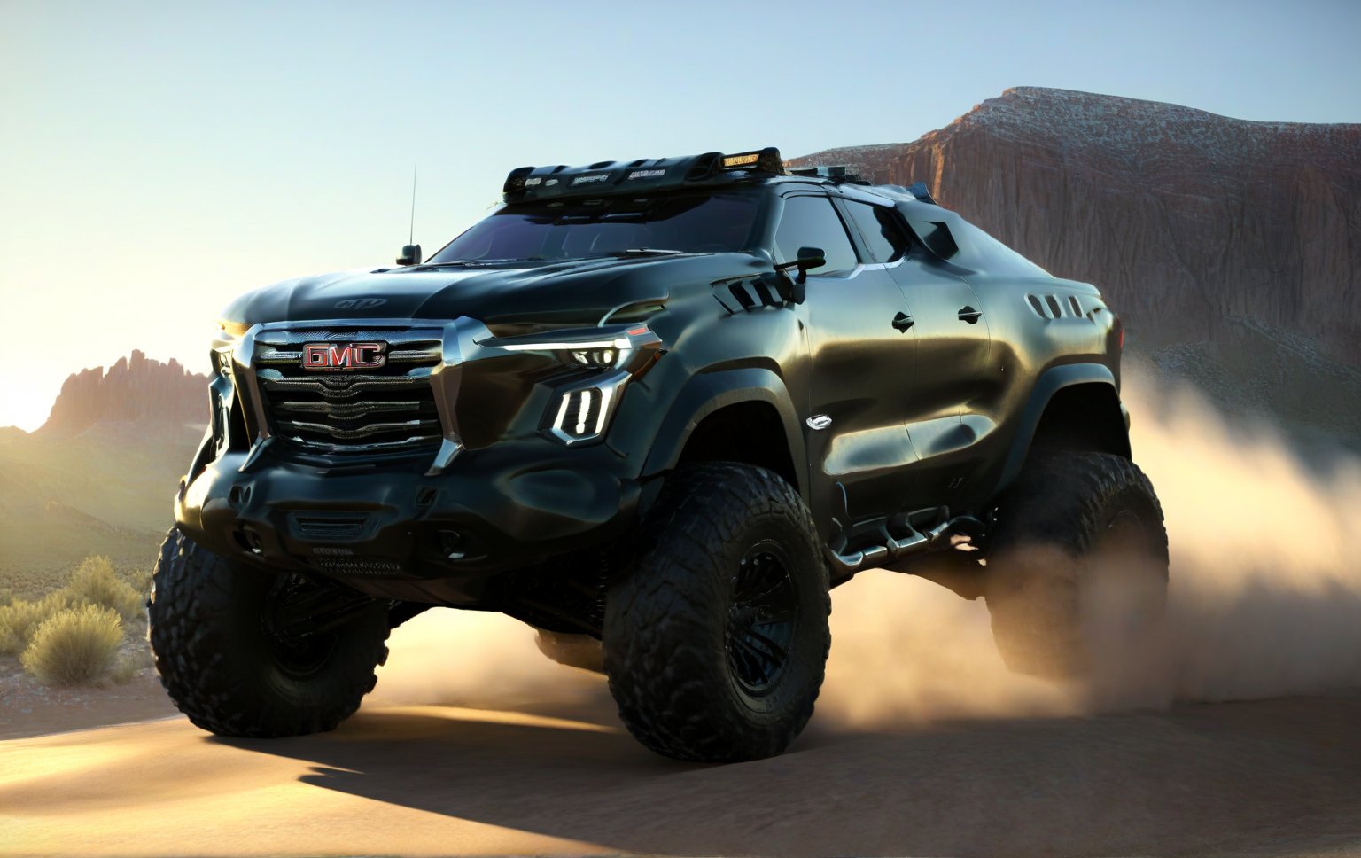 Masterpiece, 4k, High Resolution, Octane Render, Unreal Engine 5, Award Winning, Dramatic Lighting, Intricate, 8k Highly Professional Detail, HDR, Smooth, Sharp Focus, Illustration, Unreal Engine 5, Octane Render, Cinematic Light, dynamic volumetric lighting, Off-road suspension,baja, Armored vehicle,suv, all-terrain vehicle, concept, science fiction,gmc, Peterbilt 389,concept car,gmc,(f150:0.2),oshkosh m-atv jltv,humvee, Knight XV ,future,c_car,JB64,TechStreetwear,ROBOT,exosuit,LegendDarkFantasy, 3D SINGLE TEXT,HYPER REAL,mecha\(hubggirl)\