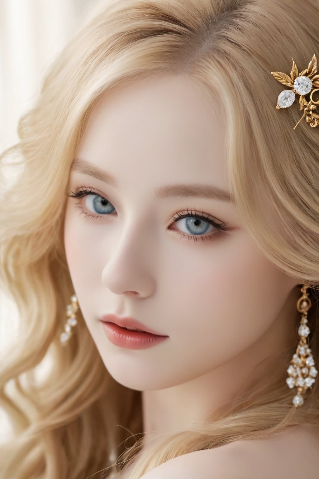 She was a vision of elegance and grace, with flowing golden locks framing her porcelain complexion. Her eyes sparkled like diamonds, reflecting a depth of wisdom beyond her years. Every movement exuded a natural charm and confidence, captivating all who were fortunate enough to catch a glimpse of her.