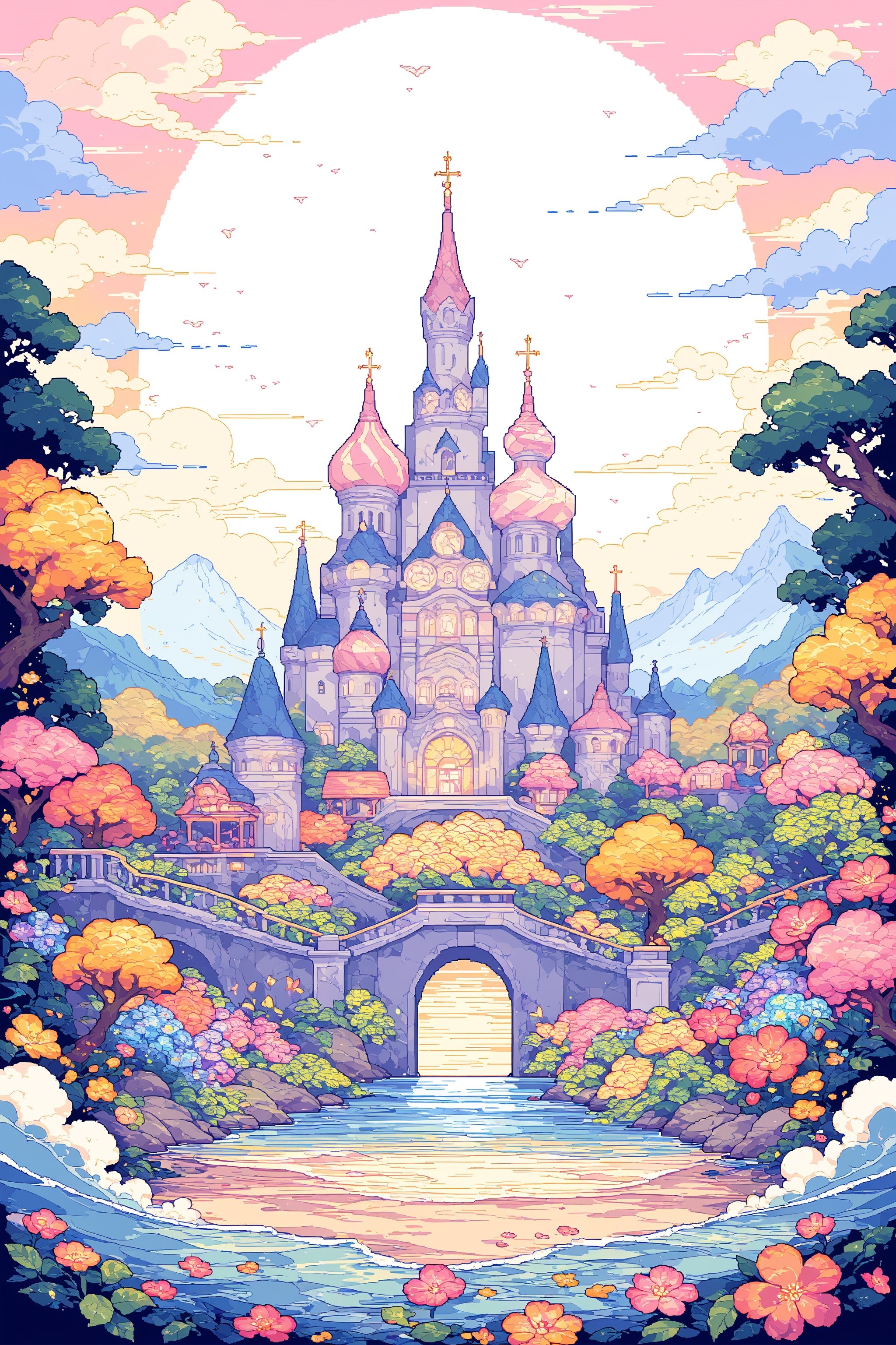 masterpiece, best quality, aethetic, illustration,pixel art, 