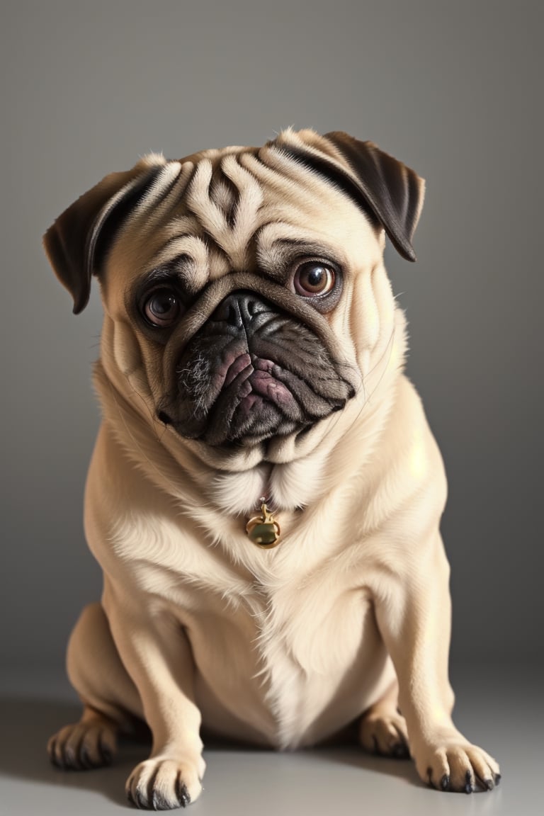 masterpiece, high_resolution ,dog pug
