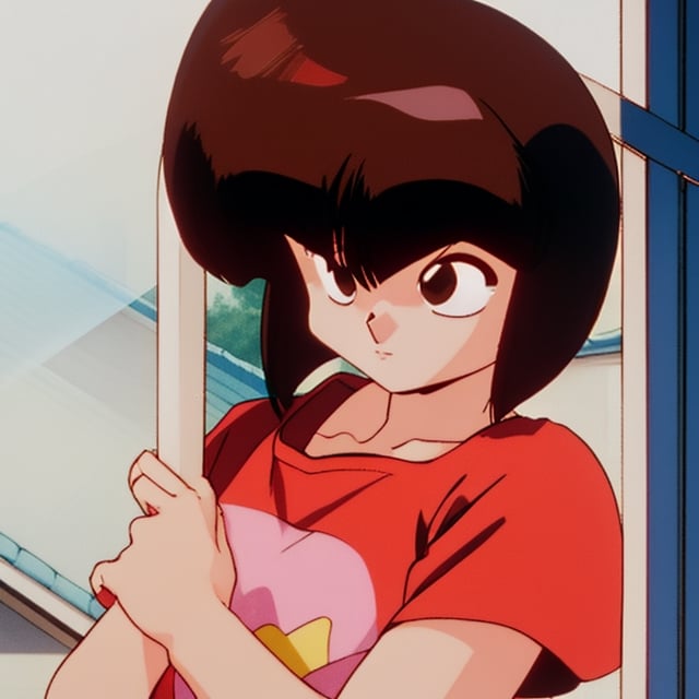 higt quality, (long shot), 1girl,solo,nabiki tendo from ranma 1/2 ,TendouNabiki