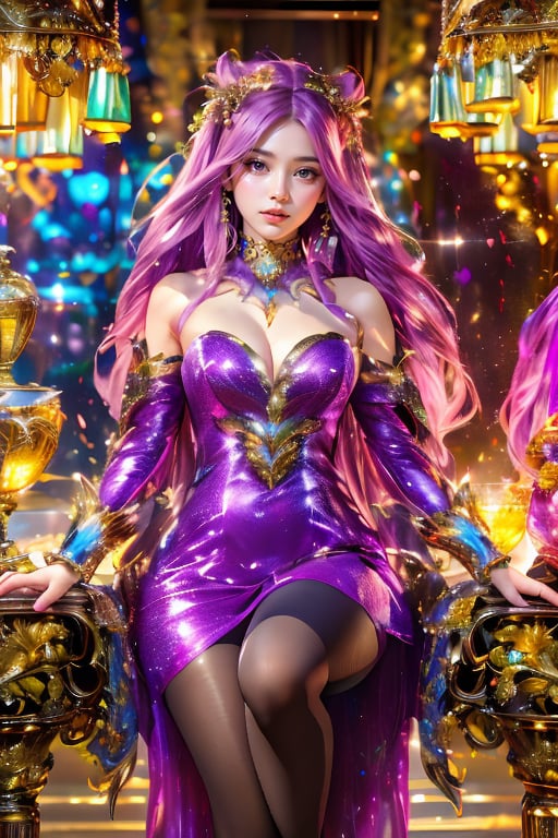 Green long hair, open mouth, hexagonal sharp teeth, armor, luminous glow, sharp fangs magic array
Standing, hairy tail, full body, colorful skin, sharp teeth, claws, monster, monster, Taurus fusion centaur, Chinese monster Taotie

1 girl, wearing a purple tight dress, shut up, (purple and green gradient long straight hair, bangs), (obvious fluorescent purple eyes), long eyebrows, soft makeup, gradient lips, (big breasts) , plump figure, slender legs, black stockings, detailed fingers, detailed background, ambient light, extreme details, cinematic shots, realistic illustrations, (Soothing Tone: 1.3), (Super Detail: 1.2), Masterpiece, Normal Feet , normal body, normal limbs

Perfect Skin, (RAW Photo, Best Quality), (Real, Photo Real: 1.3), Best Quality, Masterpiece, Beauty & Aesthetics, 16K, (HDR: 1.4), High Contrast, (Vivid Colors: 1.4), ( Silent Colors, Dull Colors, Soothing Tone: 0), Cinematic Lighting, Ambient Lighting, Side Lighting, Fine Details and Textures, Cinematic Lenses, Warm Colors, Full Body (Bright and Intense: 1.2), (Masterpiece, Top Quality , Best Quality, Official Arts, Beauty & Aesthetics: 1.2), HDR, High Contrast, Wide Angle Lens (Highly Detailed Skins: 1.2)