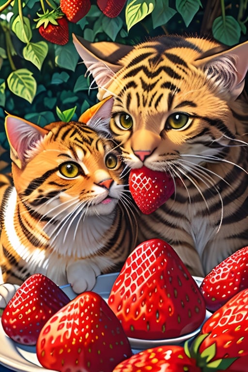 Cats and you both want to know the taste of saury.
This is how we find the fragrance of first love
That warm (sunshine) is like freshly picked (bright strawberries)
You said you couldn’t bear to eat this feeling