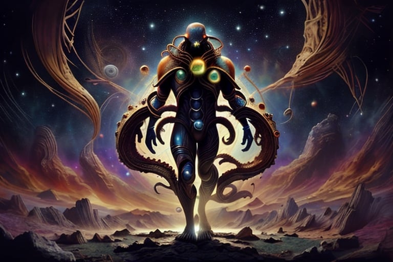 
In the Cthulhu Mythos, Yog-Sothoth is depicted as a being beyond time and space, possessing boundless wisdom and power. Yog-Sothoth can be seen as a unifying force because he has insight into all things, whether past, present, or future, and can understand and intervene in them.

Yog-Sothoth's existence is not limited to specific time or space; he can traverse dimensions and is connected to all things in the cosmos. Described as a supernatural entity, his power and wisdom far exceed human comprehension; he possesses the ability to both create and destroy.

In the Cthulhu Mythos, Yog-Sothoth is often portrayed as a profound and awe-inspiring presence, injecting depth and mystery into the entire mythology. His influence pervades the entire mythological world, profoundly affecting the fate of humanity and all beings,k41f,Young beauty spirit ,Best face ever in the world.,Best face ever in the world