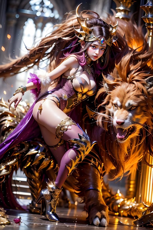 Green long hair, open mouth, hexagonal sharp teeth, armor, luminous glow, sharp fangs magic array
Standing, hairy tail, full body, colorful skin, sharp teeth, claws, monster, monster, Taurus fusion centaur, Chinese monster Taotie

1 girl, wearing a purple tight dress, shut up, (purple and green gradient long straight hair, bangs), (obvious fluorescent purple eyes), long eyebrows, soft makeup, gradient lips, (big breasts) , plump figure, slender legs, black stockings, detailed fingers, detailed background, ambient light, extreme details, cinematic shots, realistic illustrations, (Soothing Tone: 1.3), (Super Detail: 1.2), Masterpiece, Normal Feet , normal body, normal limbs

Perfect Skin, (RAW Photo, Best Quality), (Real, Photo Real: 1.3), Best Quality, Masterpiece, Beauty & Aesthetics, 16K, (HDR: 1.4), High Contrast, (Vivid Colors: 1.4), ( Silent Colors, Dull Colors, Soothing Tone: 0), Cinematic Lighting, Ambient Lighting, Side Lighting, Fine Details and Textures, Cinematic Lenses, Warm Colors, Full Body (Bright and Intense: 1.2), (Masterpiece, Top Quality , Best Quality, Official Arts, Beauty & Aesthetics: 1.2), HDR, High Contrast, Wide Angle Lens (Highly Detailed Skins: 1.2)