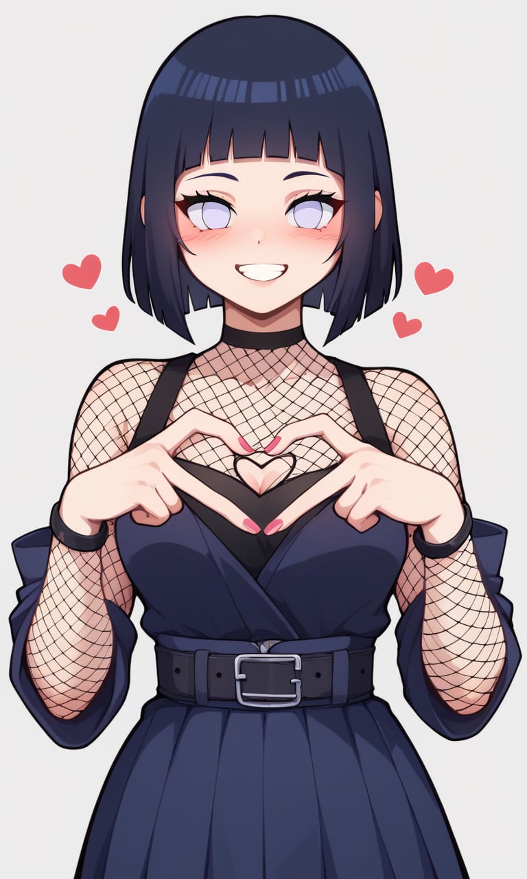 score_9, score_8_up, score_7_up, source_anime, 1girl, archi-ghelber-style
BREAK
hinata Hyuuga, Naruto \(serie\), fishnet, heart hands,heart fingers