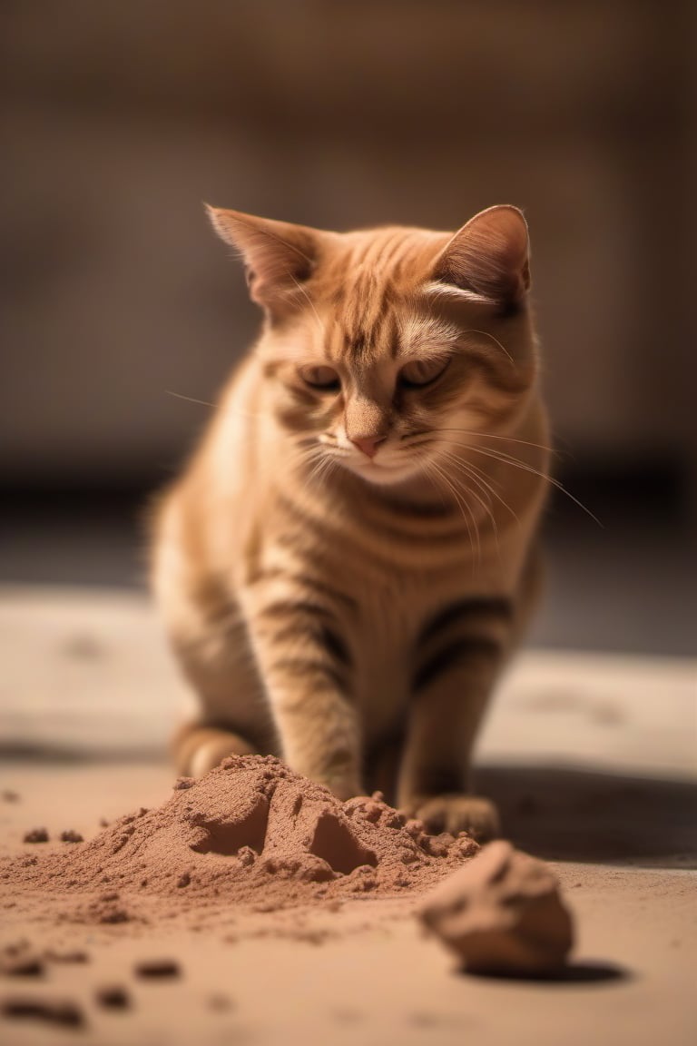 1 cat playing with clay
, photography, best quality, medium shot