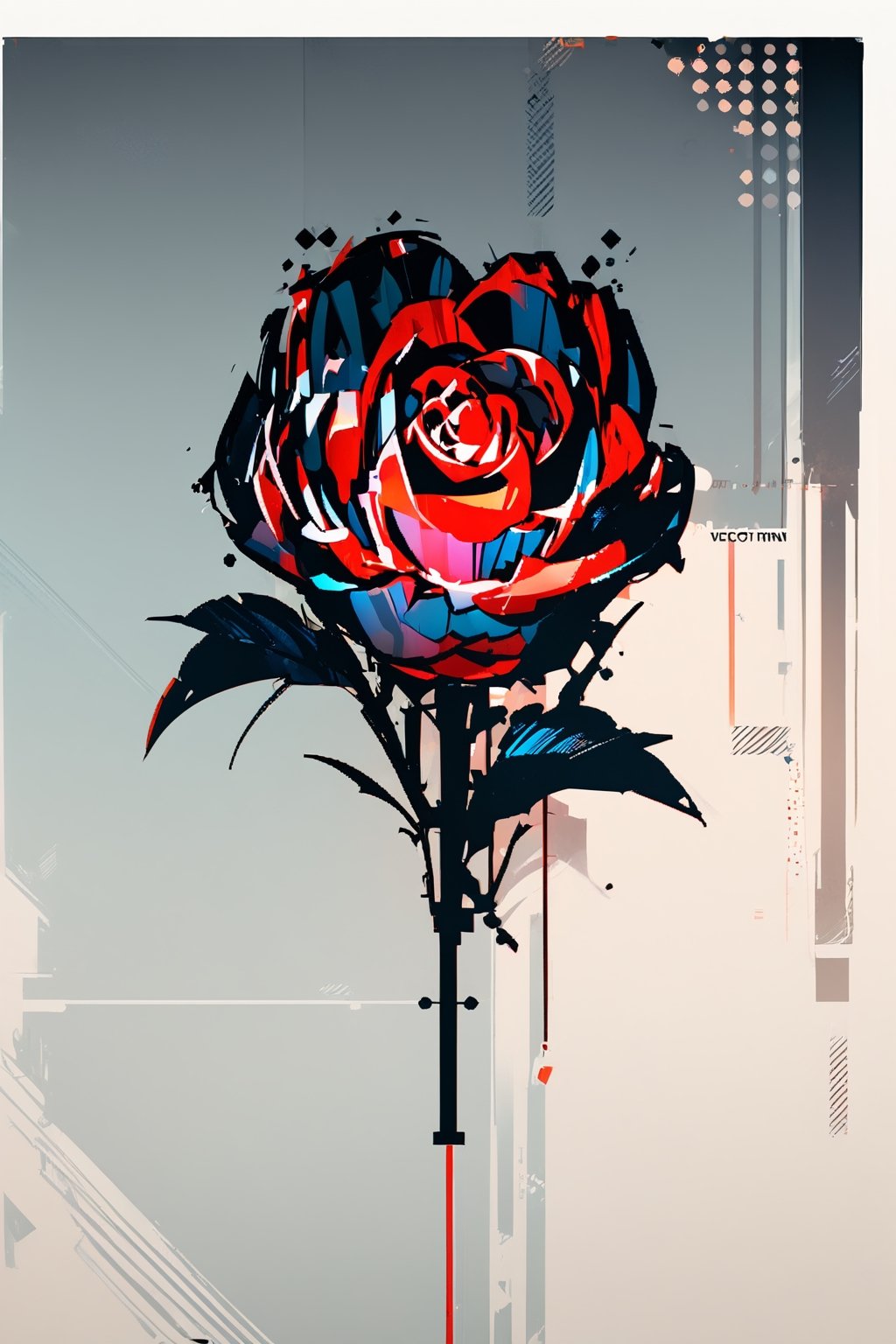 //quality, (masterpiece:1.331), (detailed), ((,best quality,)),//,glowing rose,background,glow_in_the_dark,artint,trendy,grunge style,vector art,