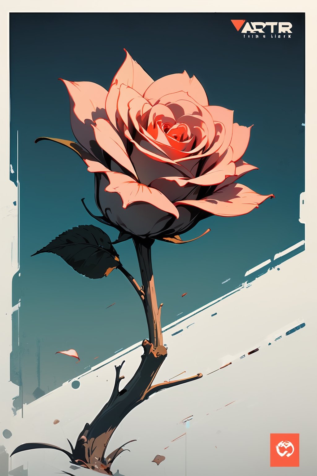 //quality, (masterpiece:1.331), (detailed), ((,best quality,)),//,glowing rose,background,glow_in_the_dark,artint,trendy,grunge style,vector art,