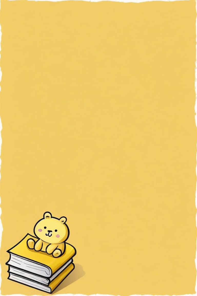 cartoon yellow memo paper





