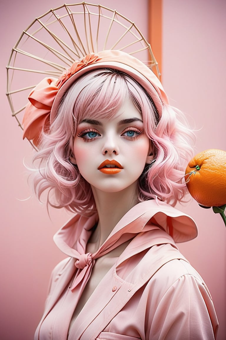 all in Pink & Orange , vintage, loishvb style 