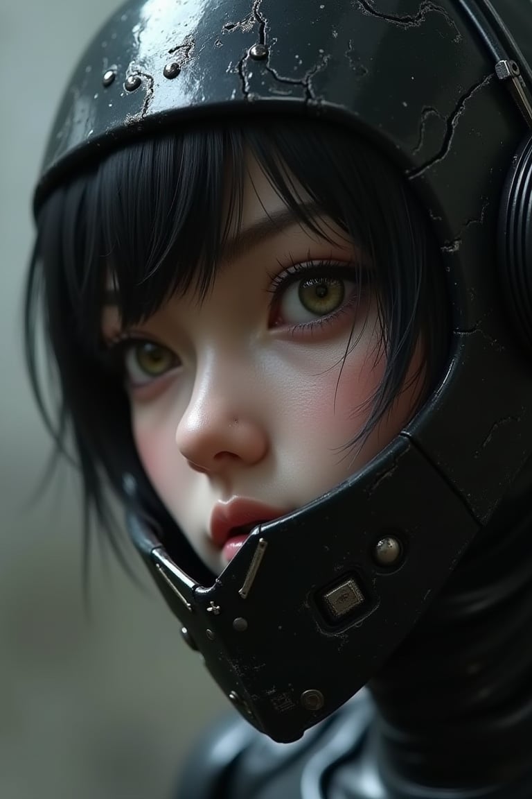 A realistic 
YoRHa No.2 Type B, NieR: Automata close-up, 3D picture texture