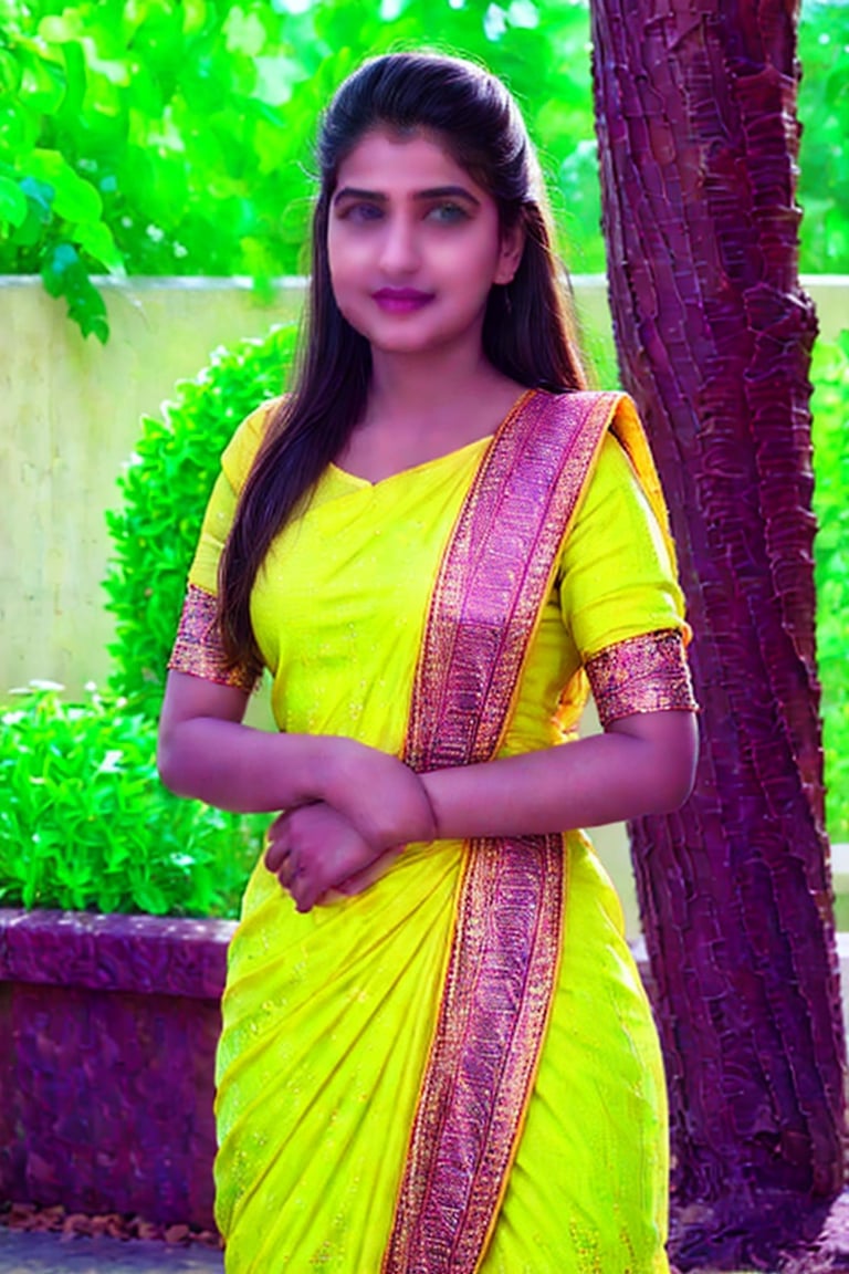 (ultra-detailed,highres,masterpiece:1.2), realistic,preet,14 years old innocent girl,Indian,preet Pardesi,punjabi girl,pure white skin,slim figure body, long black hair, beautiful detailed eyes, beautiful detailed lips, beautiful detailed dress, expression of confidence and intelligence, standing in a vibrant garden with blooming flowers, warm sunlight casting soft lights,serene atmosphere,magical pink hue,subtle lens flare,fireflies,Extremely Realistic,real hand,more detail ,preet,Perfect Anything,Realistic,namaste,Indian Cute Girl