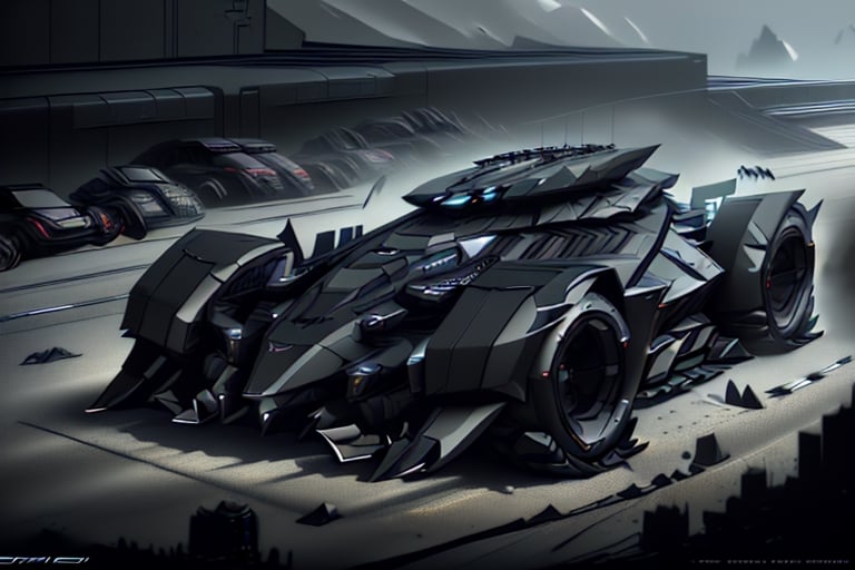 8k, RAW photos, top quality, masterpiece: 1.3),Transforming,
batmobile,
High-powered vehicle,
Low chassis,
black ,
Grey,
Dark colors,Armored Vehicle,Four-wheeled, stealth, concept vehicle, Bat elements, counter-tracking,Concealed wheels,