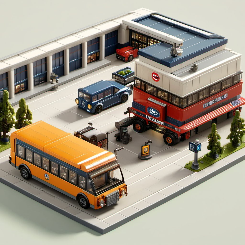 8k, RAW photos, top quality, masterpiece: 1.3),
 Transport hub,Airport 
, miniature, landscape, depth of field, ladder,  from above, English text, isometric style, simple background, white background,3d isometric,steampunk style,ff14bg,DonMSt33lM4g1cXL,DonMD0n7P4n1cXL,LEGO MiniFig