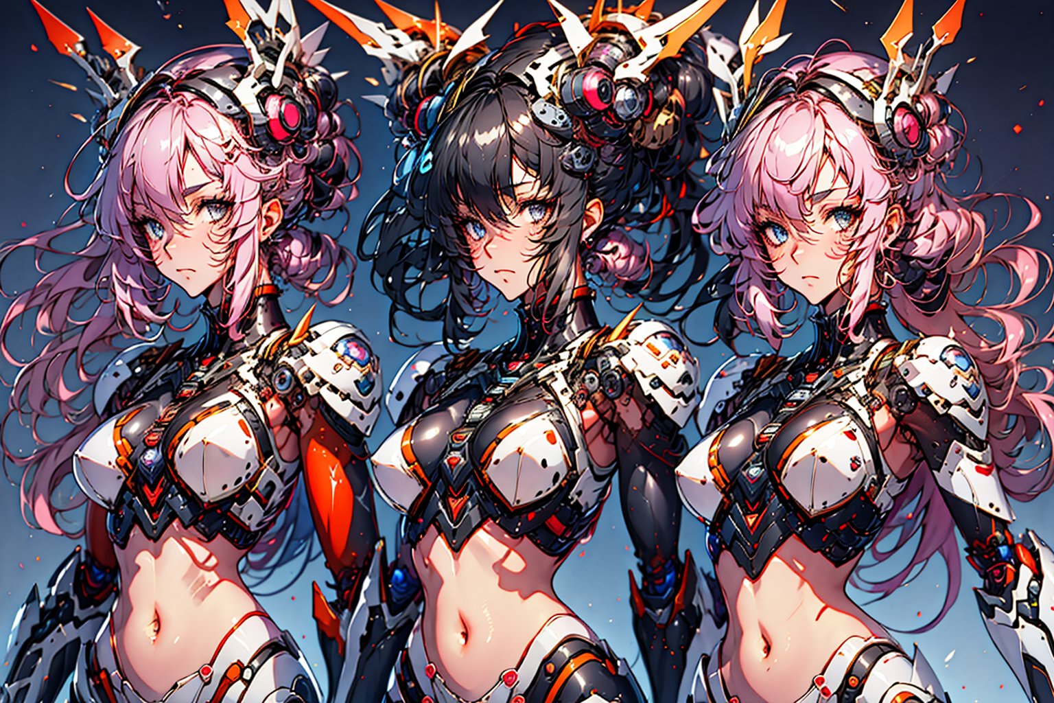 score_9, score_8_up, score_7_up, score_6_up,rating_explicit,vector trace,mecha_musume,(bikini_armor), exposed_belly, long_hair(black),black_hair, black_armor,mecha_girl_figure,Energy light particle mecha,mecha,(full_body),More Detail,(dark_skin_female),claws, score_9_up,1 girl,bodysuit,Details++,mecha musume,mysticlightKA,light,lightning