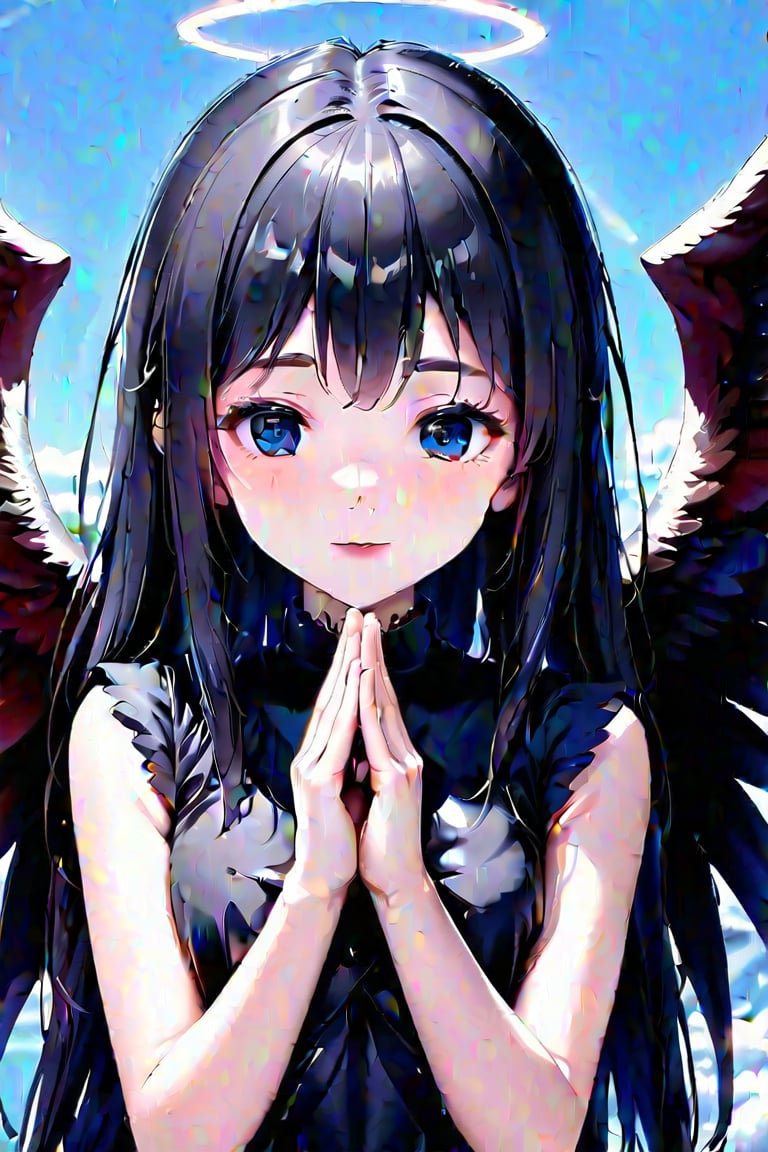 score_9_up, score_8_up,score_7_up,Anime style,RPG_Background,one_angel_wing,1girl, clasped_hands,3d,Anime Style,high_resolution,one_demon_wing,facing_viewer,Anime Style.