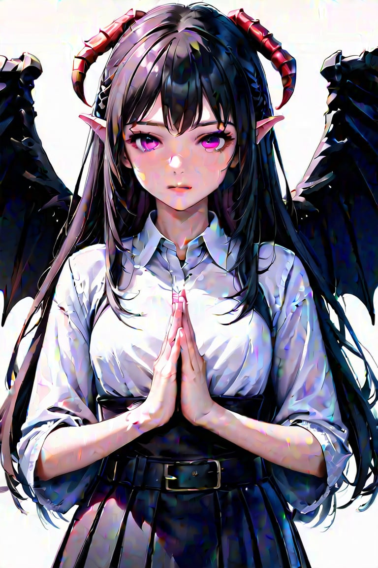 score_9_up, score_8_up,score_7_up,Anime style,RPG_Background,one_angel_wing,1girl, clasped_hands,3d,Anime Style,high_resolution,one_demon_wing,facing_viewer,Anime Style.