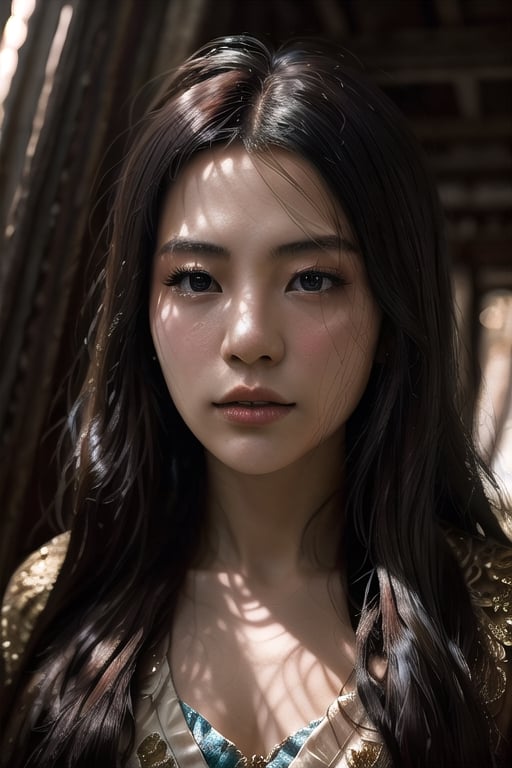 young beauty japanese lady with a long hair, intricate, sharp focus, fantasy, cinematic lighting, other worldy, surreal 8k photo,natural lighting, aesthetic,Detailedface