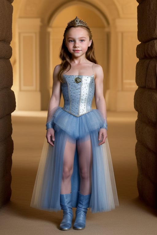 full Body View ((Tami Stronach)) Emilia Clarke, 8 years old, in princess costume with full lips Tami Stronach,Tami Stronach