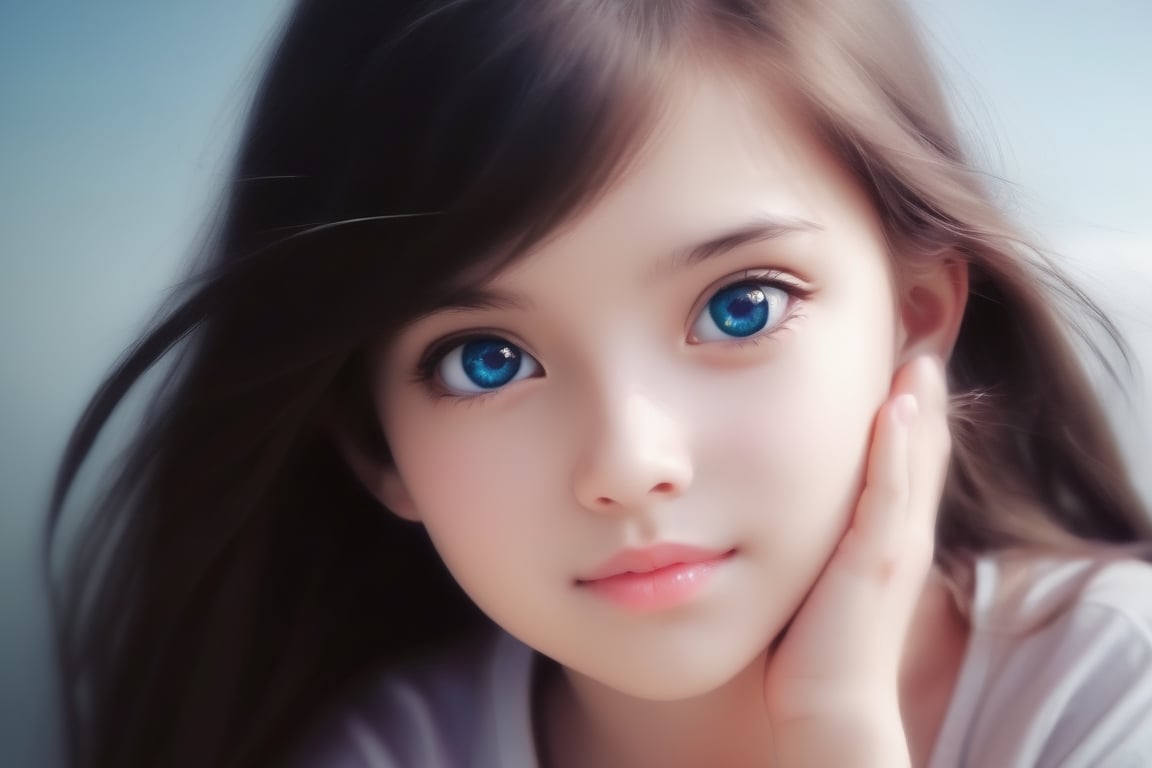 Beautiful girl, cute, ,Enhanced All