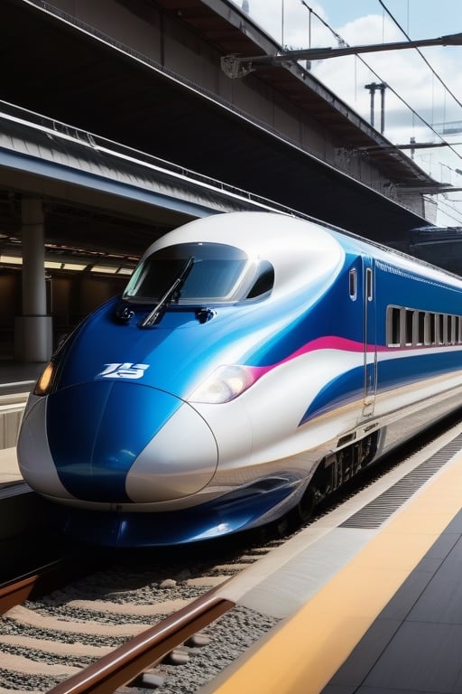 An ultra detailed, realistic, digital art, featuring Bullet Train Journey: Take viewers on a high-speed adventure aboard Japan's Shinkansen (bullet train), capturing the sleek design, efficiency, and stunning landscapes flashing by outside the train windows., animals, and geometric designs. happy accidents, exquisite detail, 30 megapixels, 4k, CanonEOS 5D Mark IV DSLR, 85mm lens, sharp focus, intricate detail, long exposure, f/2, ISO 100, shutter speed 1/125, diffuse backlighting, award-winning photograph, facing camera, looking into camera, monovision, perfect contrast, high sharpness, face symmetry, depth of field, ultra-detailed photography, raytracing, global illumination, smooth, ultra high definition, 8k, unreal engine 5, ultra sharp focus, award-winning photography,photorealistic