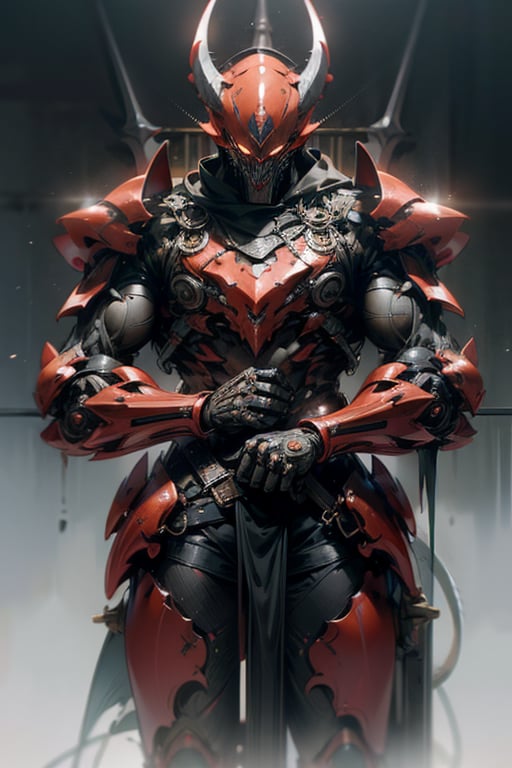 (masterpiece), best quality, ultra-detailed CG unity 8k wallpaper, high resolution, monster, demon, black armor, devil,Futuristic