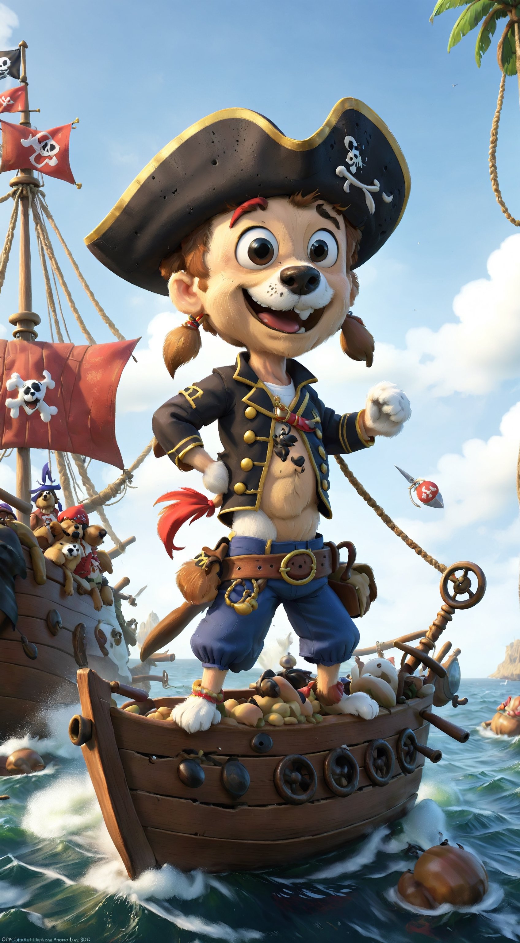 ! Dogs, Captain , Photography, 3D, ultra, ,brccl, pirate