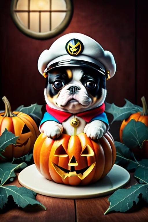 Amazing captain dogs and cute crews ,photography, best quality, medium shot,BugCraft,brccl,stworki,halloween,comic book