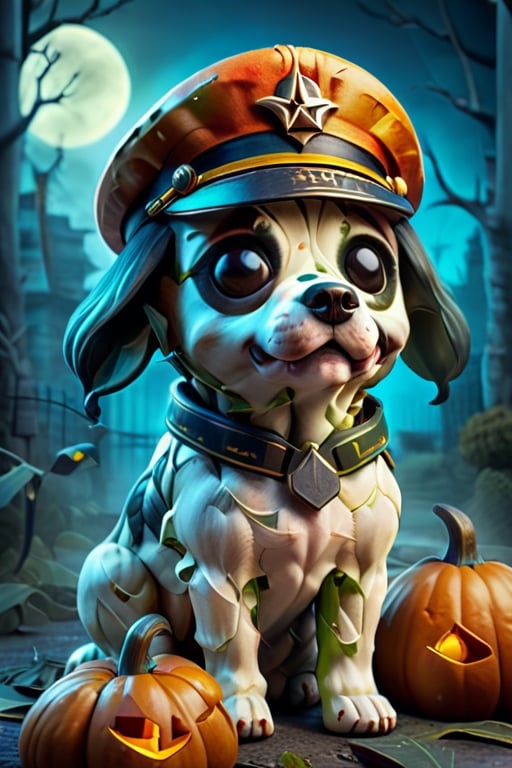 1 Dog pilots ,photography, best quality, medium shot,BugCraft,brccl,stworki,halloween