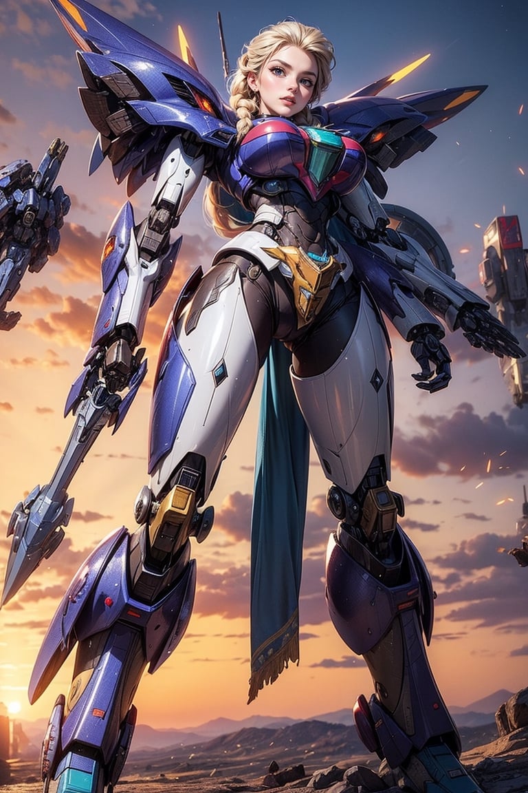 (Elsa:1.3) as a(mecha:1.6) mecha body parts, armor on chest, armor on shoulders, armor on arms, armor on legs, giant, full body, solo, action pose,(masterpiece, best quality, ultra-detailed), (perfect hands, perfect anatomy), High detailed, anatomically correct,, beautiful face, detailed hands, perfect eyes, expressive eyes, score_9, score_8_up, score_7_up, best quality, masterpiece, 4k,More Detail,Add more detail, 