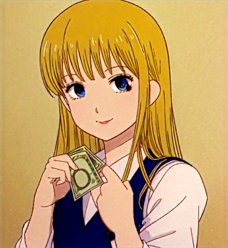 masterpiece, best quality, (anime screencap:1.2), Hibari, on-model, 1boy, blue eyes, slender, smile, long hair, blonde hair, shirt, serafuku, skirt, school uniform, smiling, cute pose ,1boys, facial hair, money, vest, holding, holding money, white shirt, upper body, jewelry, blurry, beard, formal, , fair-skinned female, 
supermodel, :<, perfect face,  skinny,  20 year old,  petite,  Chestnut pixie cut with bangs,  Brimming lips, wearing sexy luxury mini dress,  fair skinned african, olive skin, skin texture,  Heliconia eyes,  best quality , RAW photo, subject, 8k uhd,  high quality, photo realistic, dark-skinned male, 