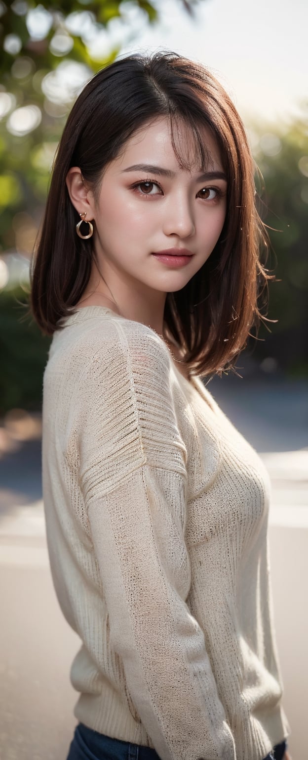 masterpiece, high quality, realistic aesthetic photo ,(HDR:1.4), pore and detailed, intricate detailed, graceful and beautiful textures, RAW photo, 16K, (bokeh:1.3), natural moon light, back lighting, Subsurface scattering, warm tone, (front from face shot),
25yo-japanese-1girl, beautiful face, (light-smile:1.1),  beautiful black straight long hair, dull bangs, (hair blowing in the wind:1.2), (detailed beautiful dark-brown eyes:1.3), smooth skin, juicy lips, eye_shadow, small earing, dark-red sweater, (glare at camera:1.2),          
high detailed, ultra detailed, 9x16 aspect ratio, 
high resolution, world-class official images, impressive visual, perfect composition,1 girl,Realism